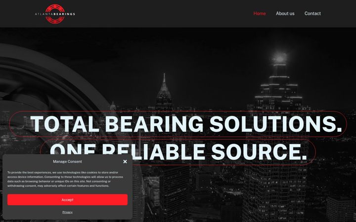 Screenshot of atlantabearings.com