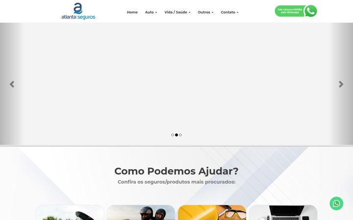 Screenshot of atlantacorretora.com.br