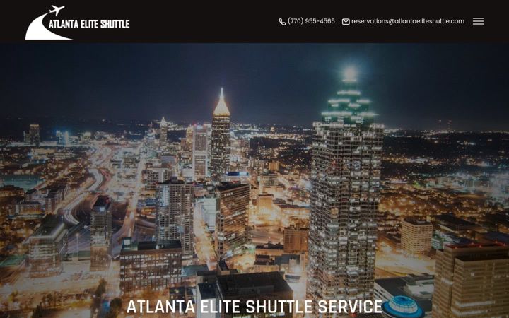 Screenshot of atlantaeliteshuttle.com