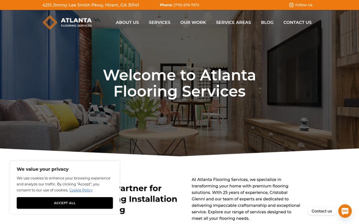 Screenshot of atlantaflooringrefinishers.com