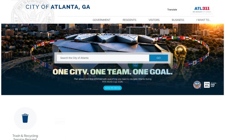 Screenshot of atlantaga.gov