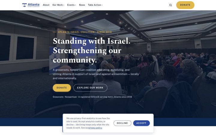 Screenshot of atlantaisrael.org