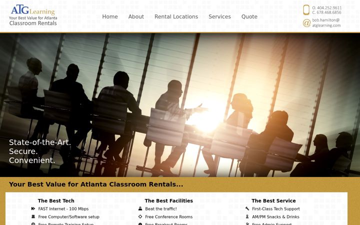 Screenshot of atlantaitclassroomrentals.com