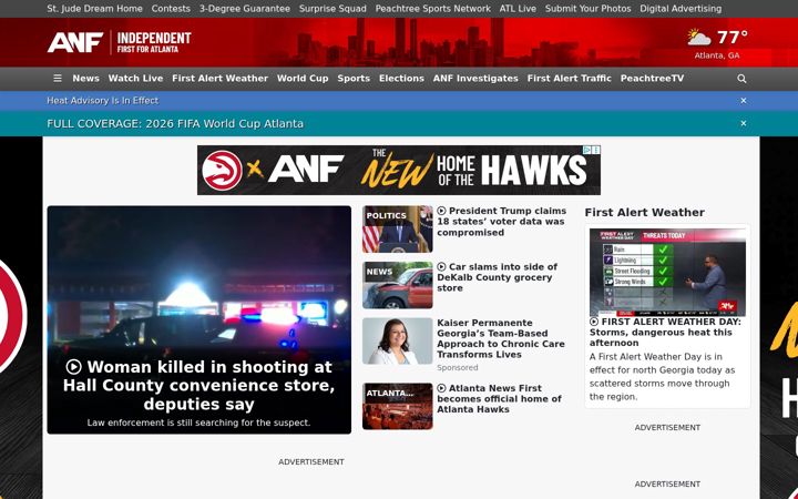 Ekrano kopija atlantanewsfirst.com
