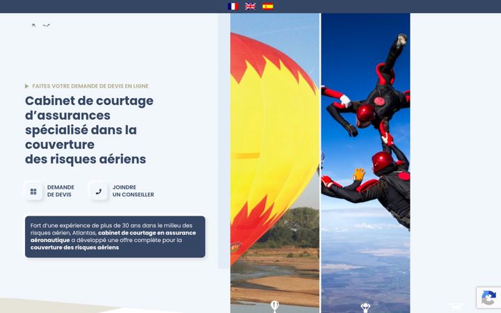 Screenshot stránky atlantas.fr