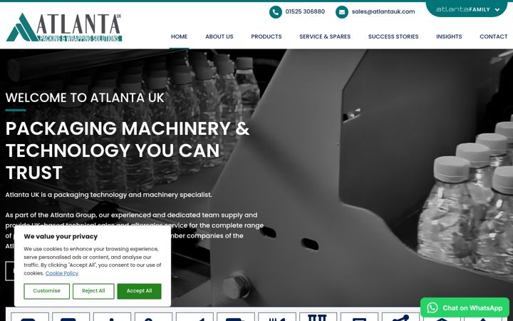 Screenshot of atlantauk.com