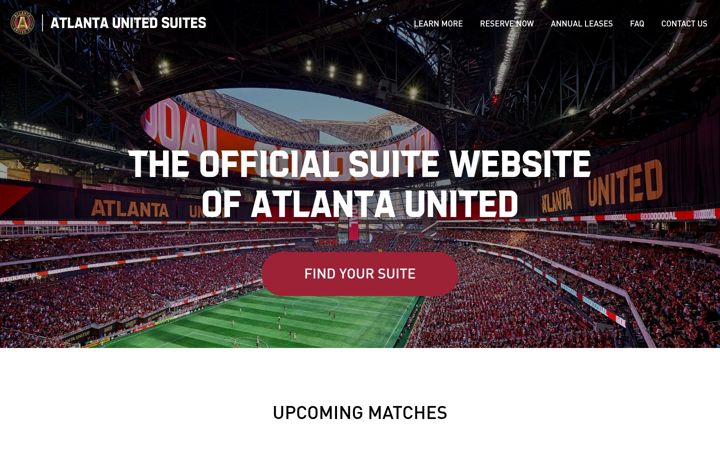 Screenshot of atlantaunitedsuites.com