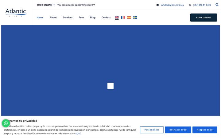 Screenshot of atlantic-clinic.es