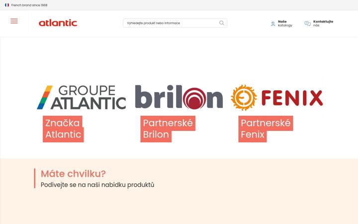 Snimka zaslona za atlantic-comfort.cz