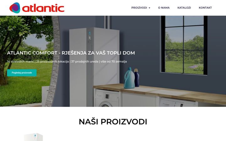 Screenshot of atlantic-comfort.hr