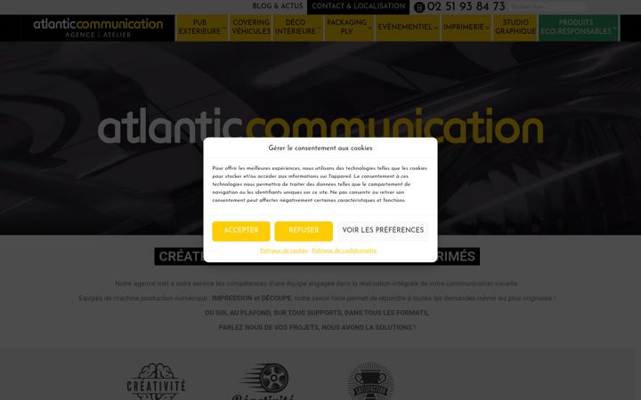 Screenshot του atlantic-communication.fr