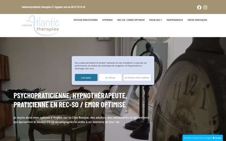 Screenshot of atlantic-therapies.fr