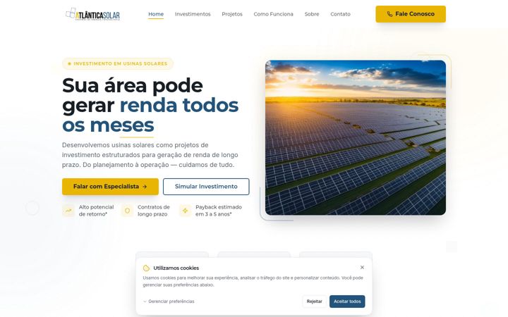 Screenshot of atlanticasolar.com.br