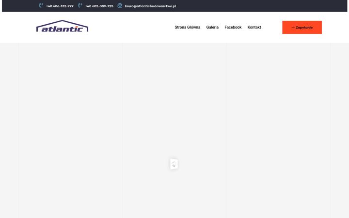 Ekraanipilt saidist atlanticbudownictwo.pl