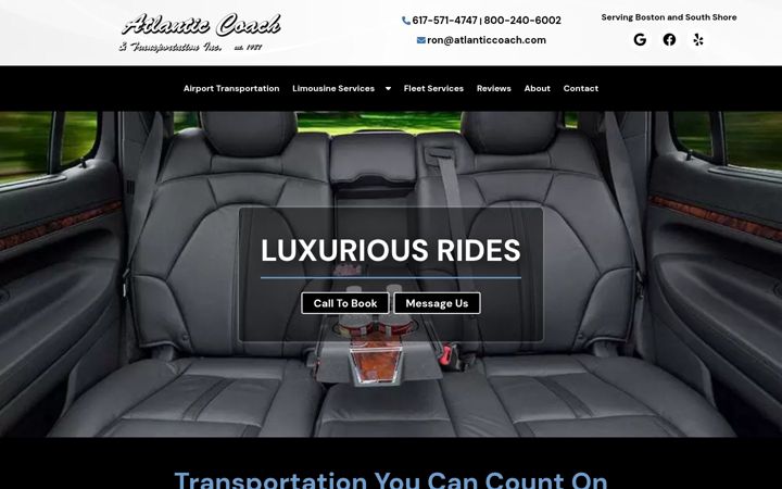 Kuvakaappaus sivustosta atlanticcoach.com