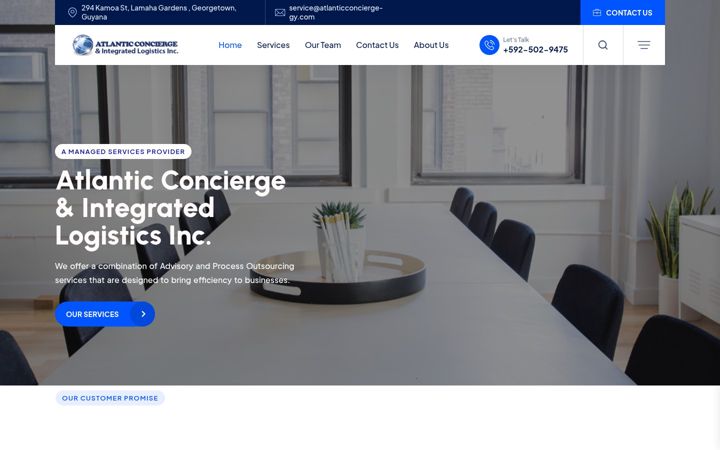 Screenshot of atlanticconcierge-gy.com