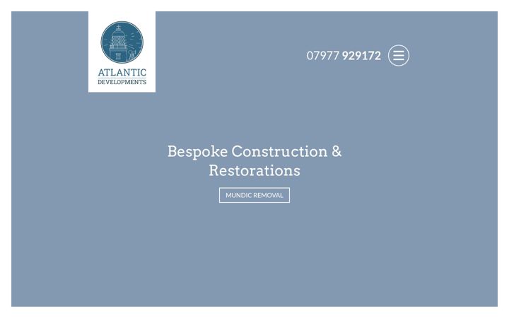 Screenshot of atlanticdevelopments.co.uk