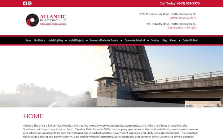 Kuvakaappaus sivustosta atlanticelectric.com