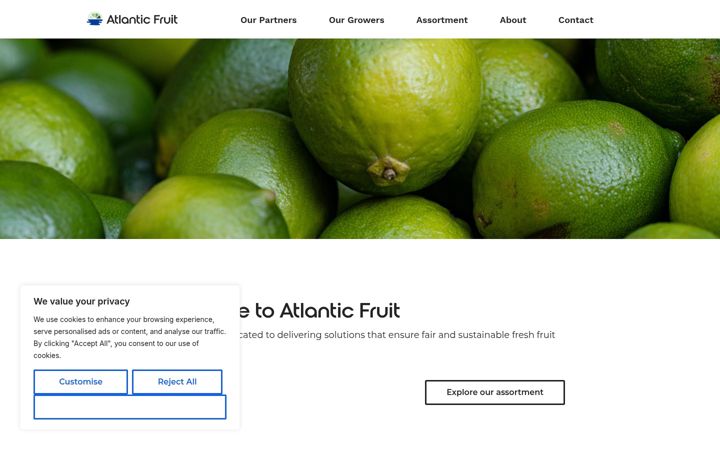 Screenshot ta' atlanticfruit.de