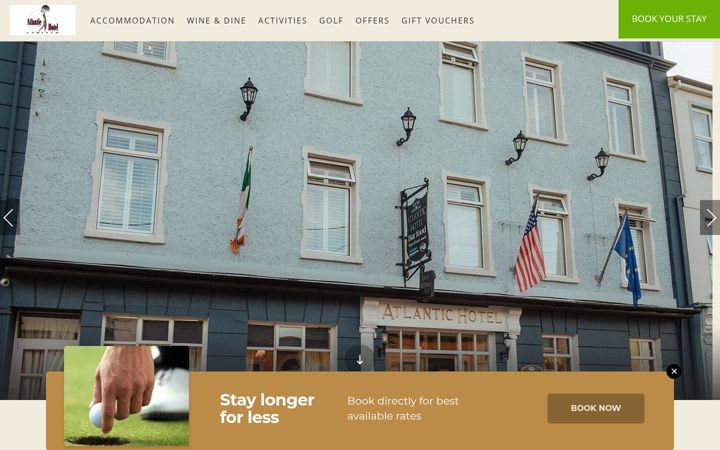 Screenshot of atlantichotel.ie