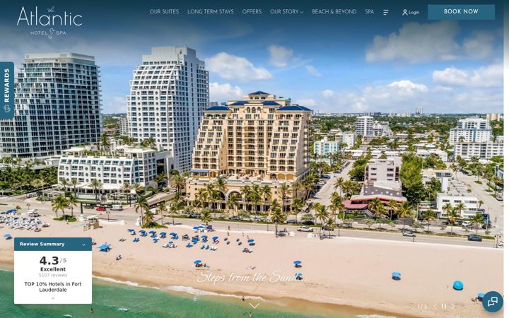 Screenshot of atlantichotelfl.com