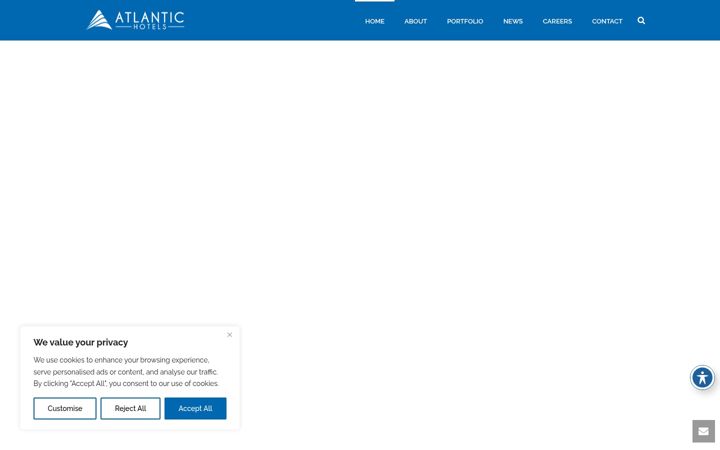 Skjermbilde av atlantichotelsgroup.com