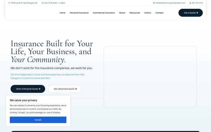 Screenshot of atlanticinsurancebrokers.com