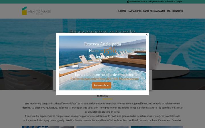 Екранна снимка на atlanticmirage.com