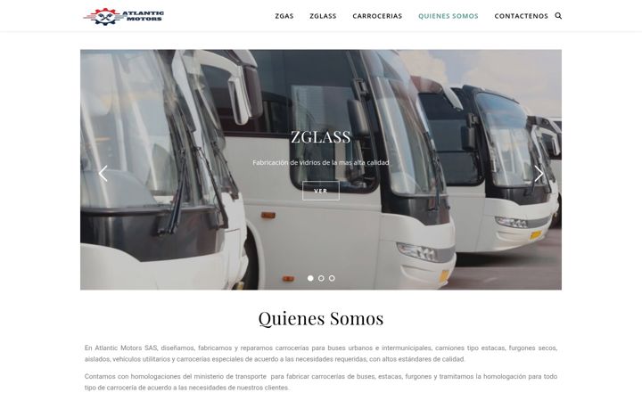 Екранна снимка на atlanticmotors.com.co
