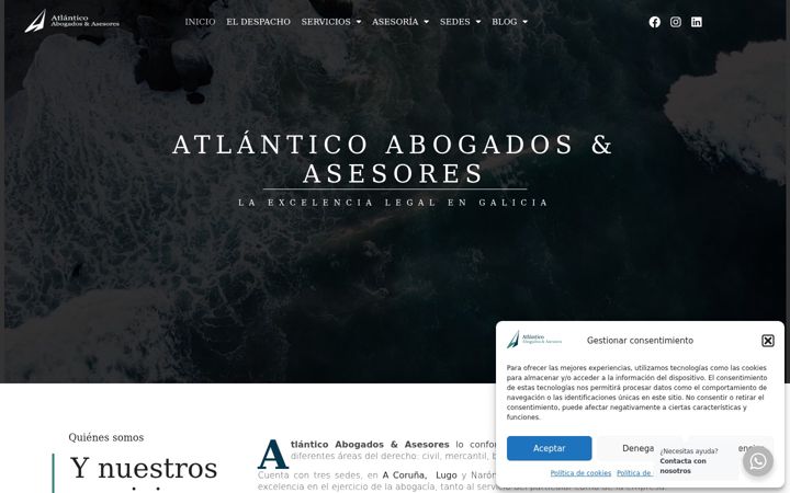 Screenshot of atlanticoabogados.com
