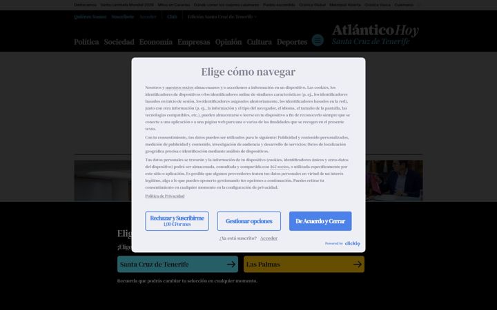 Screenshot of atlanticohoy.com