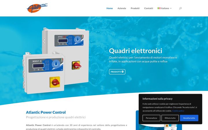 Екранна снимка на atlanticontrol.com