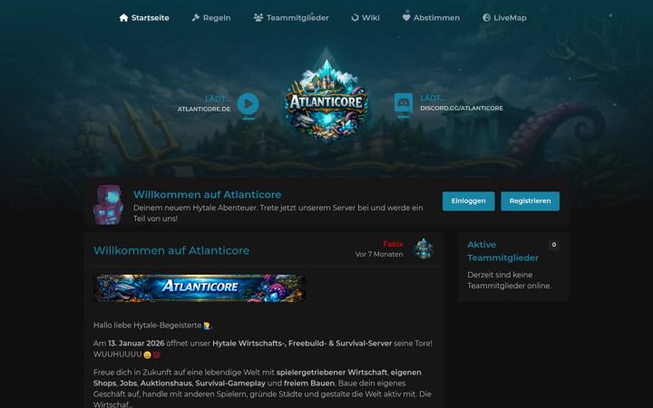 Screenshot of atlanticore.de