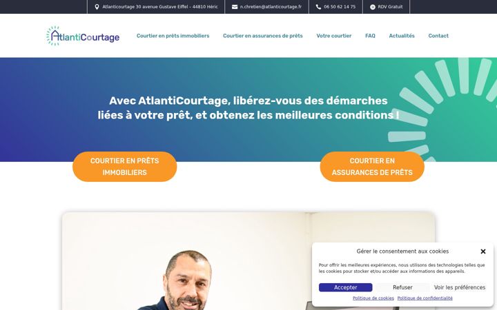 Screenshot of atlanticourtage.fr