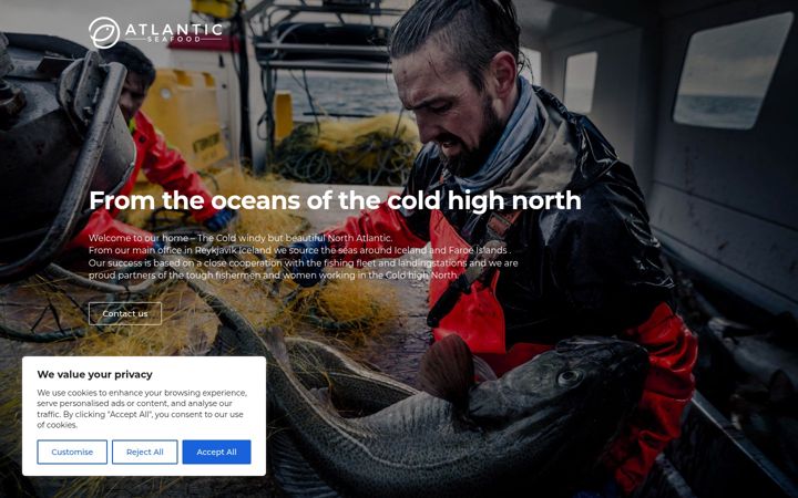 Screenshot του atlanticseafood.is