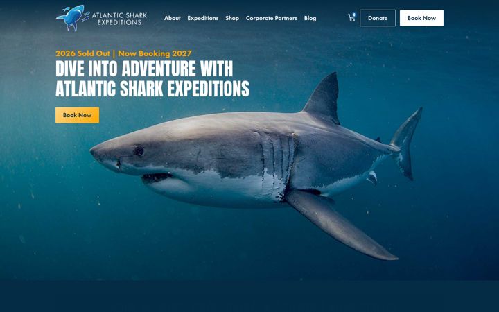 Screenshot of atlanticsharkexp.com