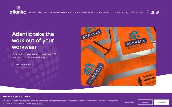 Screenshot of atlanticsolutions.co.uk