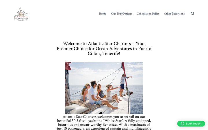 Screenshot ta' atlanticstartenerife.com