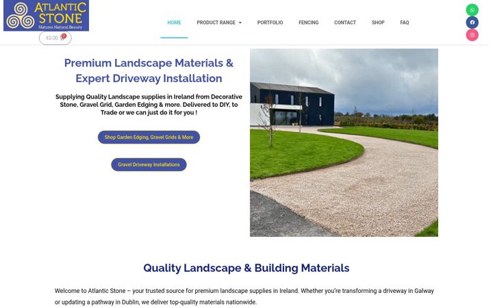 Screenshot of atlanticstone.ie