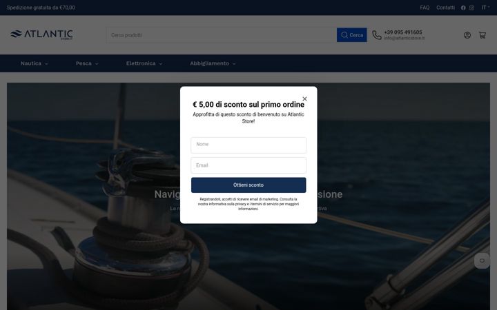 Screenshot of atlanticstore.it