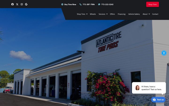 Screenshot of atlantictire.com