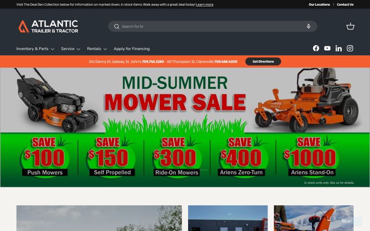 Screenshot of atlantictrailer.ca