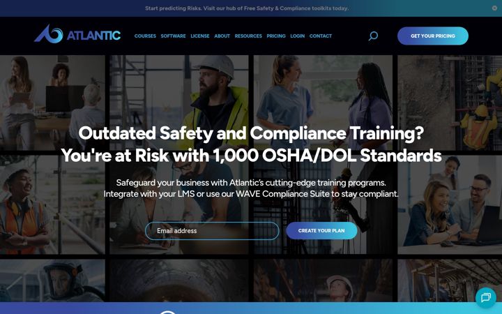 Screenshot of atlantictraining.com