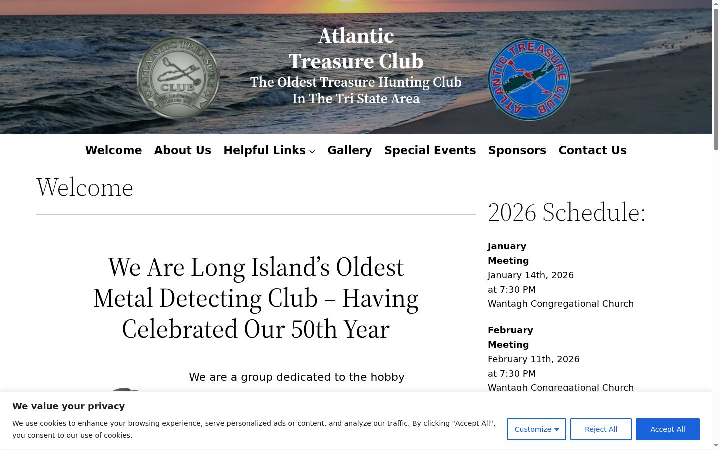 Screenshot van de toestemmingsbanner zoals getoond vóór enige interactie