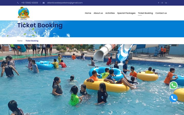 Skærmbillede af atlanticwaterparksirsa.com