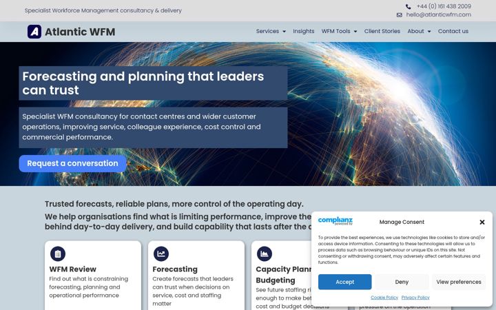 Екранна снимка на atlanticwfm.com