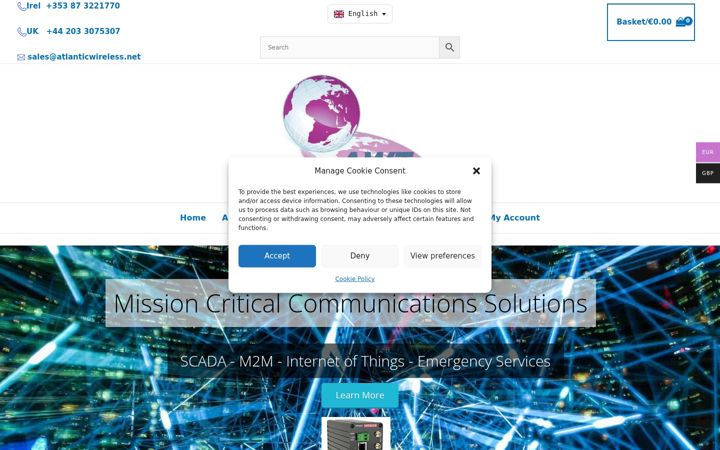 Screenshot του atlanticwireless.net