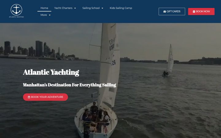 Екранна снимка на atlanticyachting.com