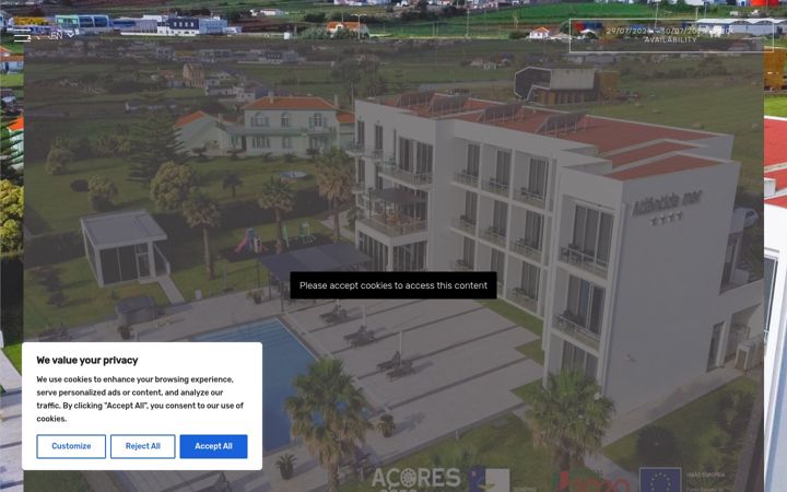 Screenshot of atlantidamarhotel.com