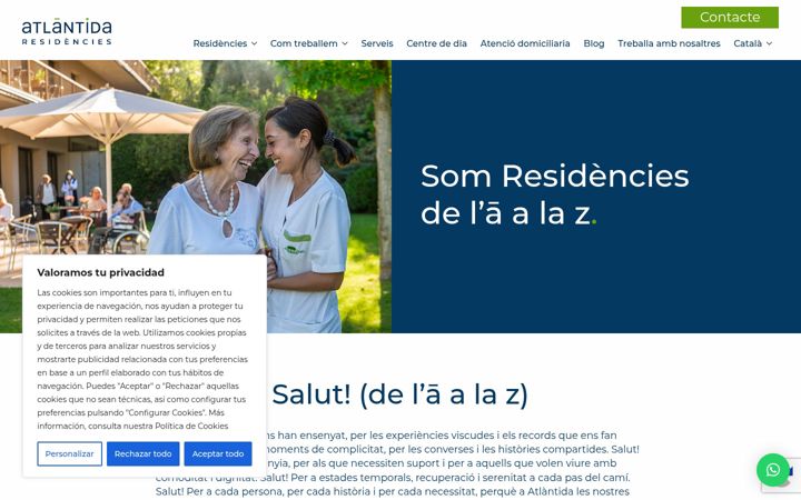 Screenshot of atlantidaresidencies.cat